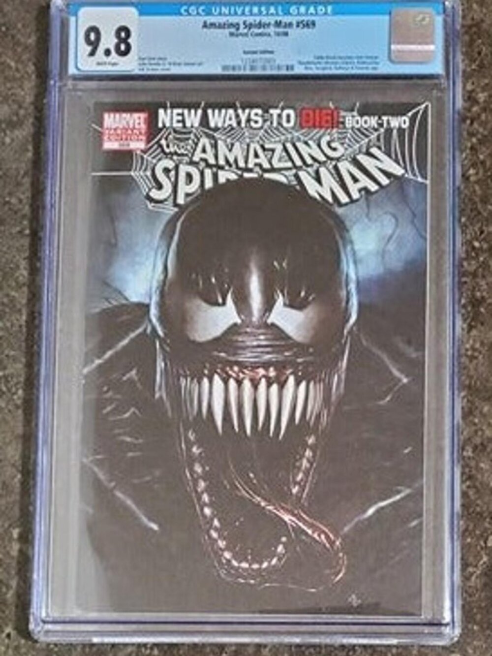 Amazing Spider-Man #569 Marvel Comics 10.08 Comic Book Variant Edition CGC 9.8